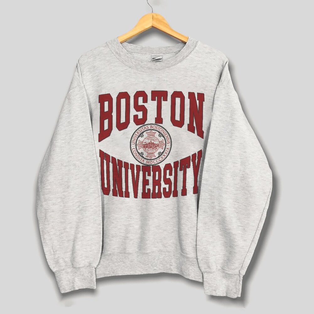 Vintage Boston University Sweatshirt Retro Boston University Shirt For Men Women
